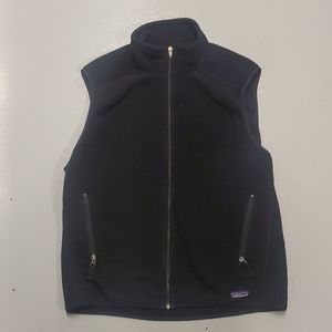 Patagonia mens large black synchilla vest